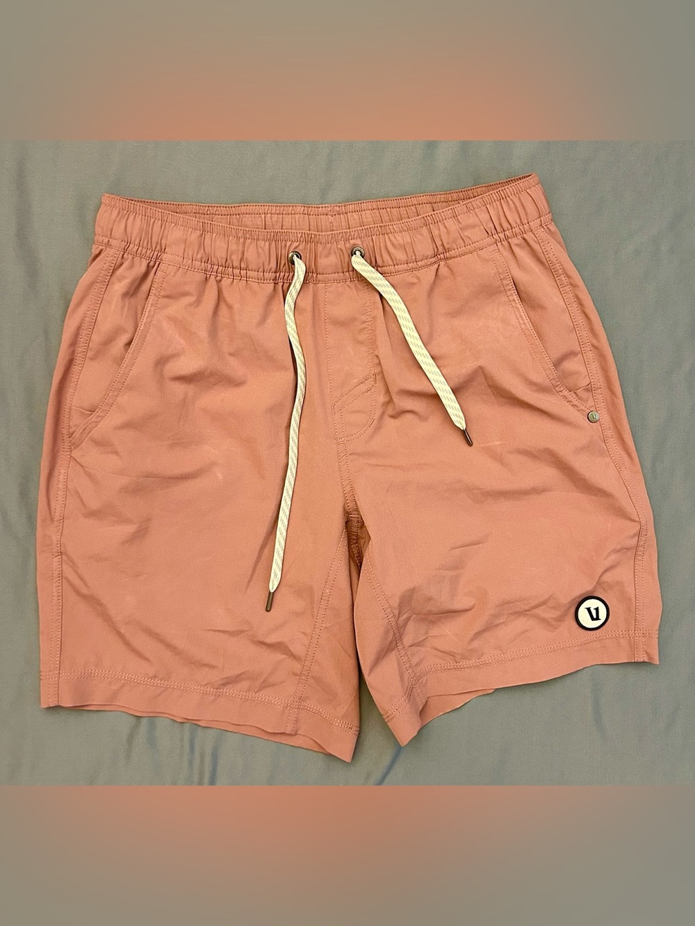VUORI Men's Kore Lined Shorts 7.5'' Inseam Dusty Rose Clay size S #V302